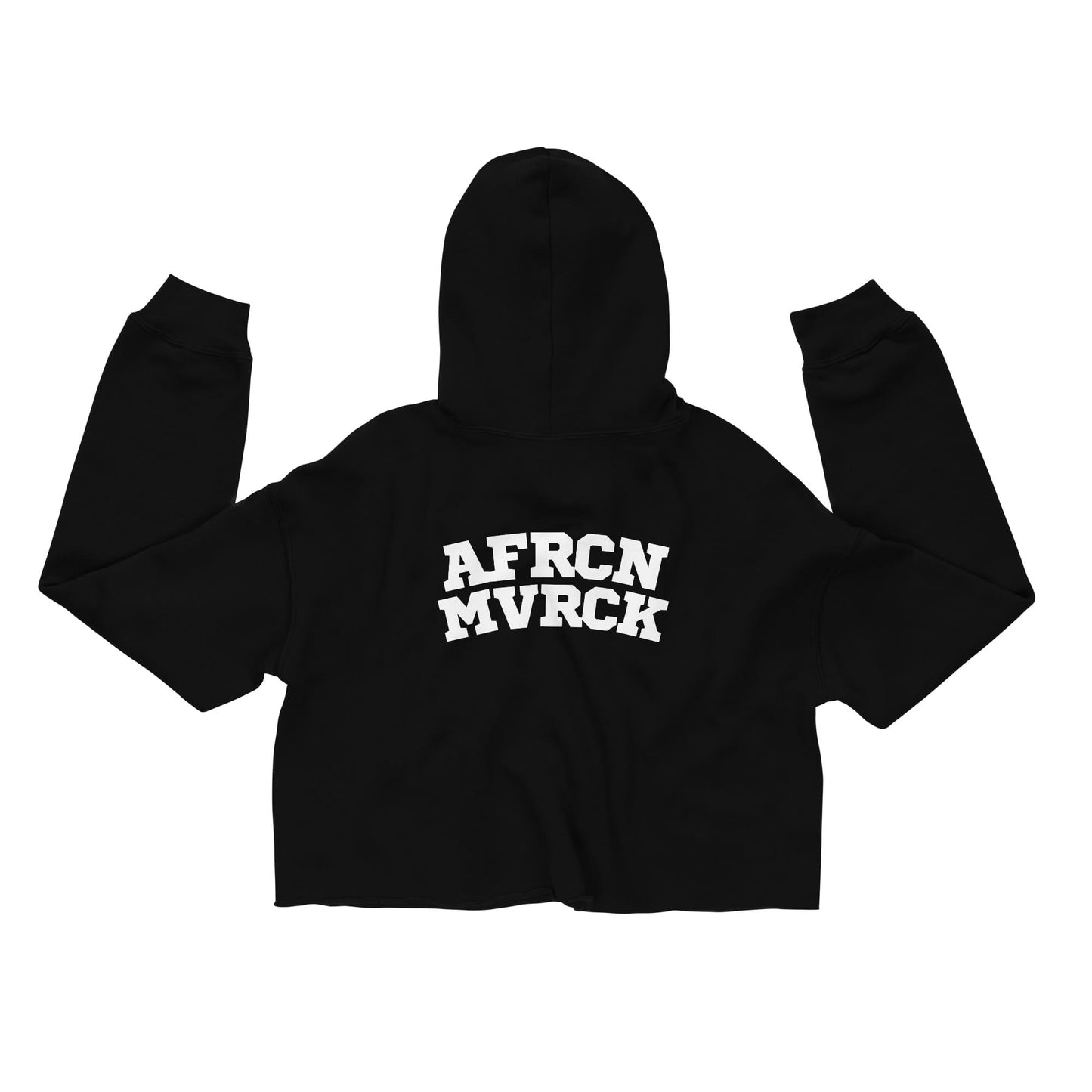 AFRCN MVRCK Crop Hoodie - Black