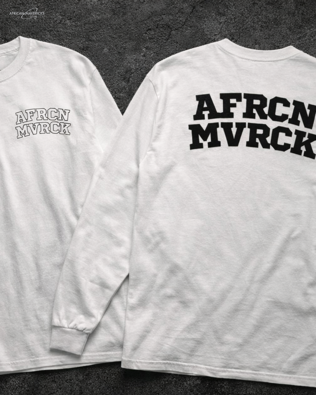 AFRCN MVRCK Monochrome Long Sleeve - White