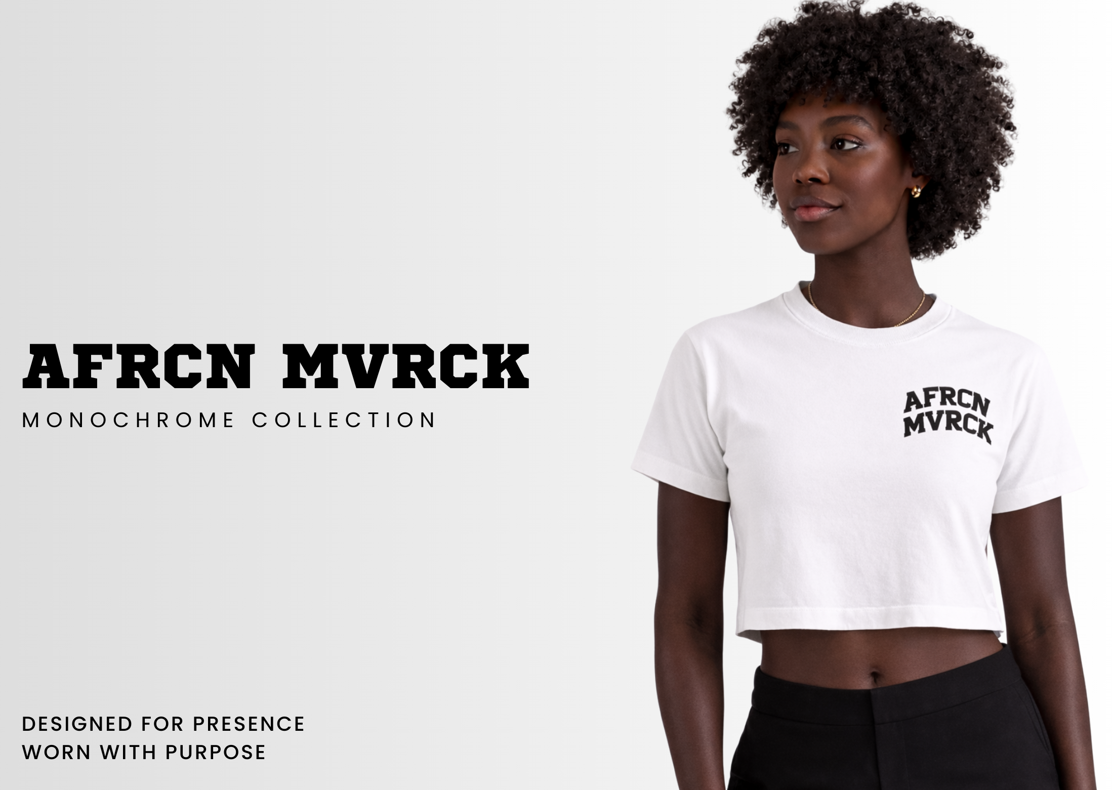 AFRCN MVRCK Monochrome Collection Hero Banner