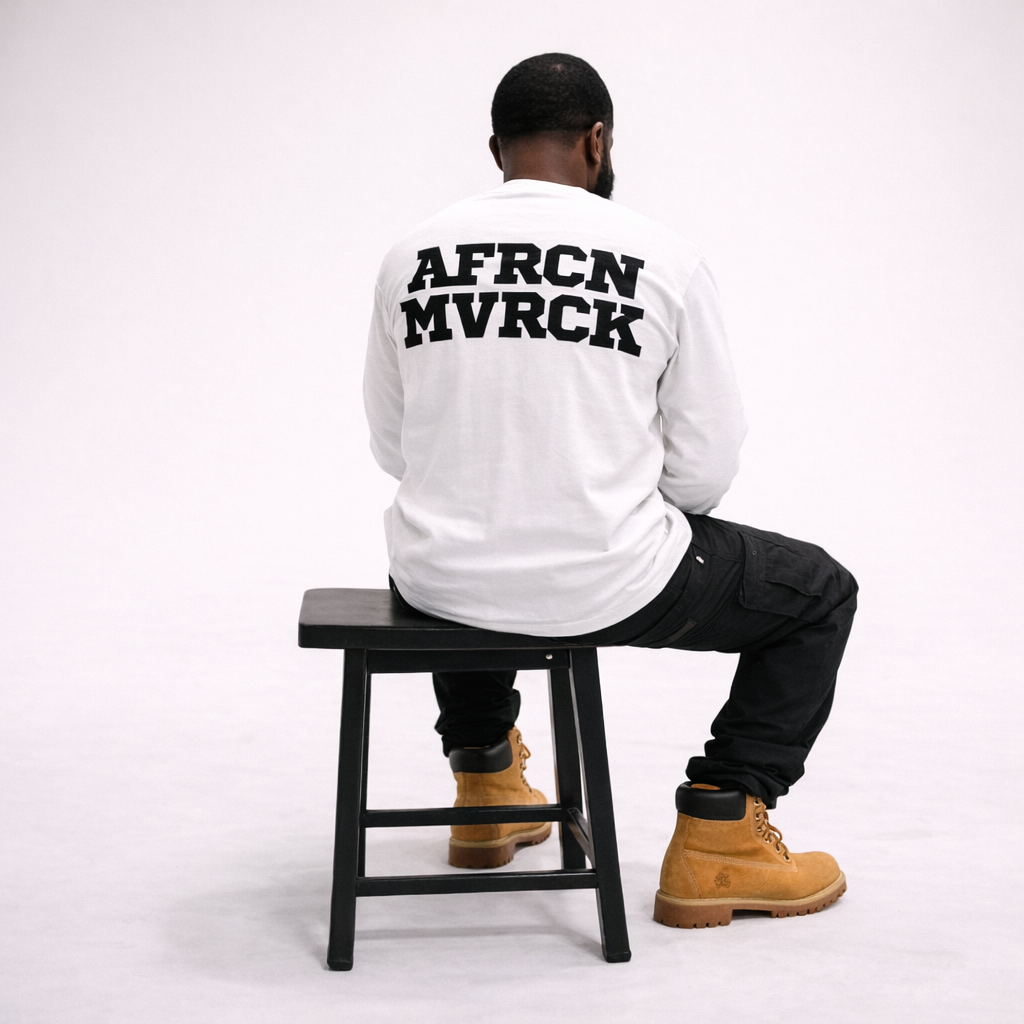 AFRCN MVRCK Monochrome Long Sleeve - White