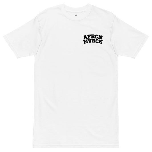 AFRCN MVRCK Monochrome Tee - White
