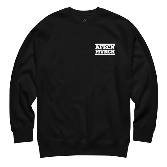 AFRCN MVRCK Premium Sweatshirt - Black & White