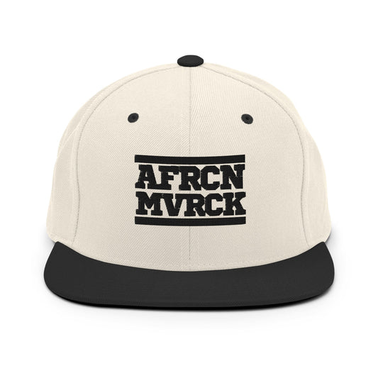 AFRCN MVRCK Snapback - Cream & Black