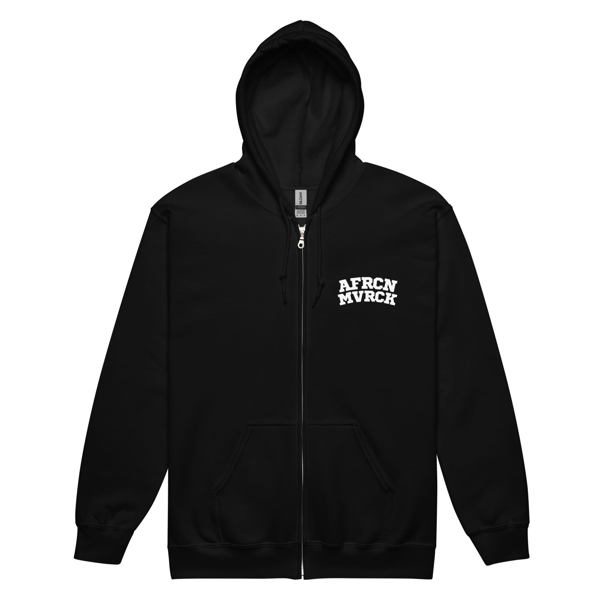 AFRCN MVRCK Monochrome Zip Hoodie – African Mavericks Online Store