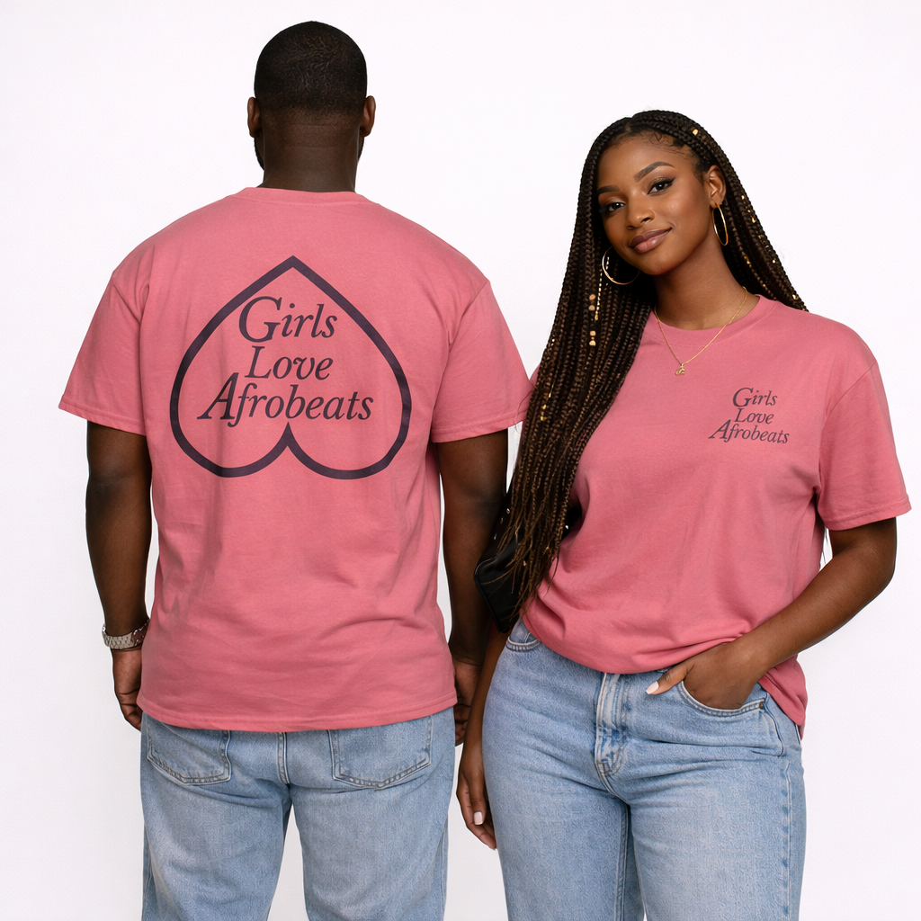 Girls Love Afrobeats Unisex Heavyweight Tee - Watermelon Rosé