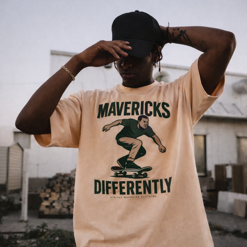 Mavericks Move Differently Heavyweight Tee – Beige × Green
