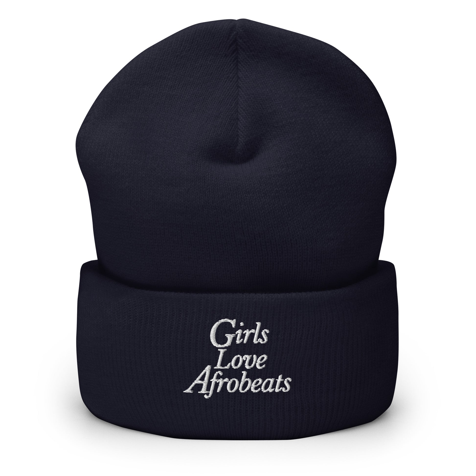 Girls Love Afrobeats Cuffed Beanie - Midnight Navy