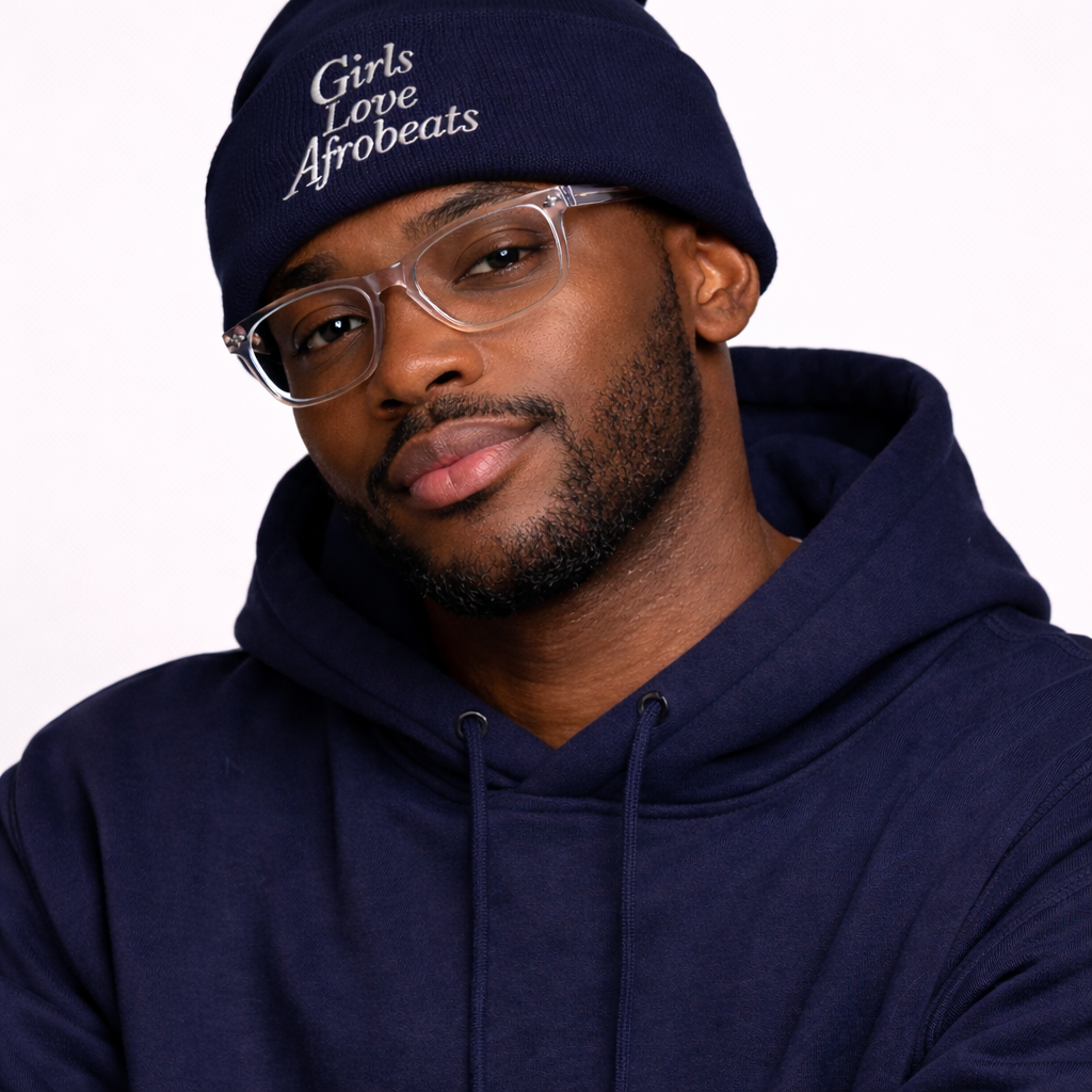 Girls Love Afrobeats Cuffed Beanie - Midnight Navy