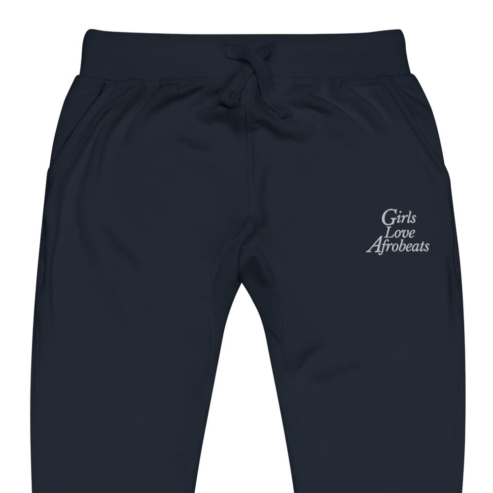 Girls Love Afrobeats Unisex Fleece Sweatpants - Midnight Navy